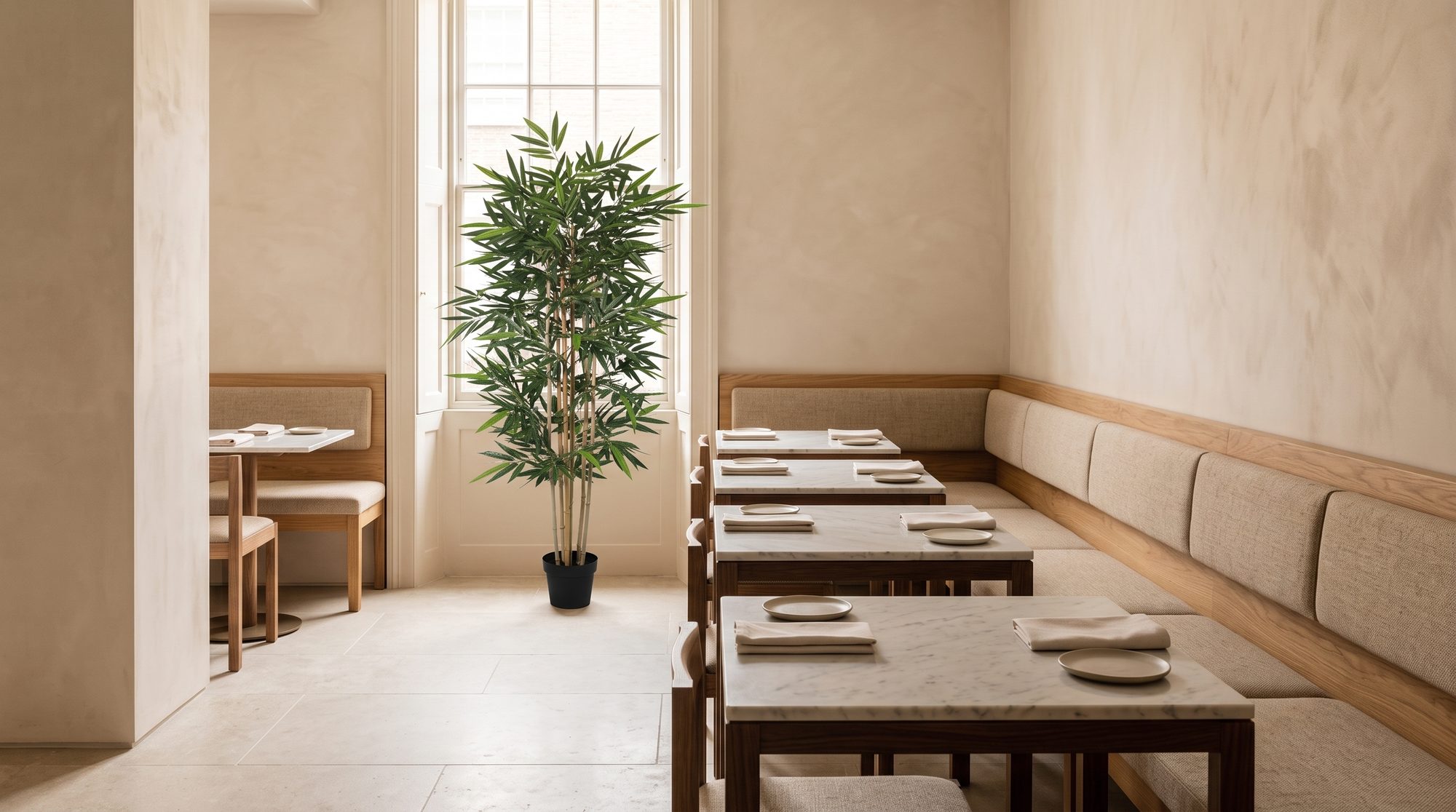 A finished restaurant on handover day